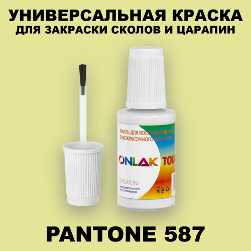 PANTONE 587 C КРАСКА ДЛЯ СКОЛОВ, флакон с кисточкой