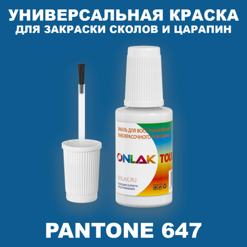 PANTONE 647 C КРАСКА ДЛЯ СКОЛОВ, флакон с кисточкой