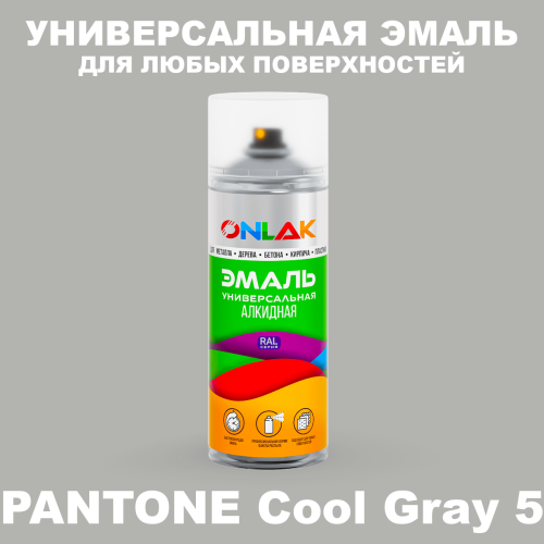 Аэрозольная краска ONLAK, цвет PANTONE Cool Gray 5 C, спрей 520мл