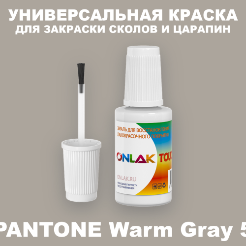 PANTONE Warm Gray 5 C КРАСКА ДЛЯ СКОЛОВ, флакон с кисточкой