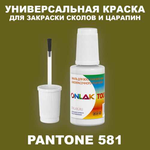 PANTONE 581 C КРАСКА ДЛЯ СКОЛОВ, флакон с кисточкой