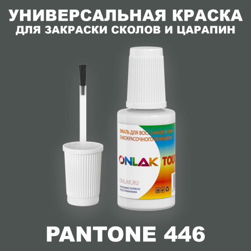 PANTONE 446 C КРАСКА ДЛЯ СКОЛОВ, флакон с кисточкой