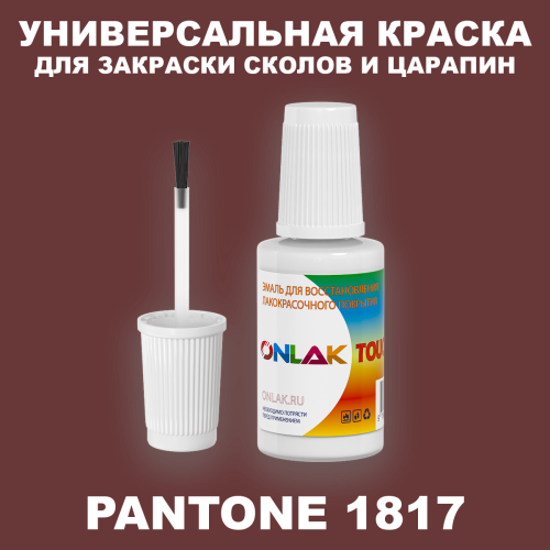 PANTONE 1817 C КРАСКА ДЛЯ СКОЛОВ, флакон с кисточкой
