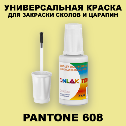 PANTONE 608 C КРАСКА ДЛЯ СКОЛОВ, флакон с кисточкой