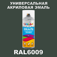 RAL6009 универсальная акриловая эмаль ONLAK, спрей 400мл