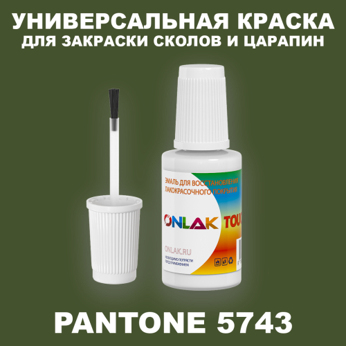 PANTONE 5743 C КРАСКА ДЛЯ СКОЛОВ, флакон с кисточкой