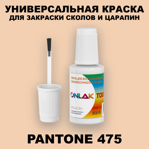 PANTONE 475 C КРАСКА ДЛЯ СКОЛОВ, флакон с кисточкой