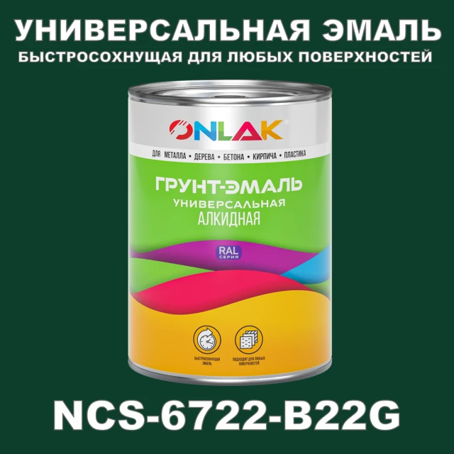 Краска цвет NCS 6722-B22G ONLAK.RU - Лакокрасочные технологии