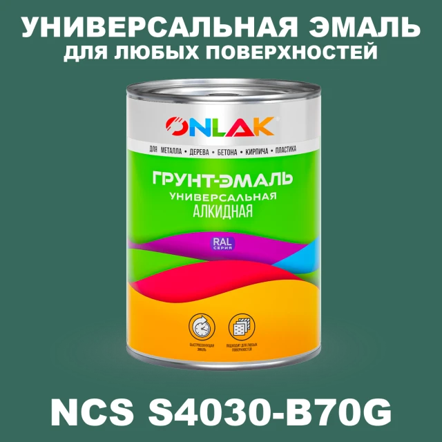 Краска цвет NCS S4030-B70G